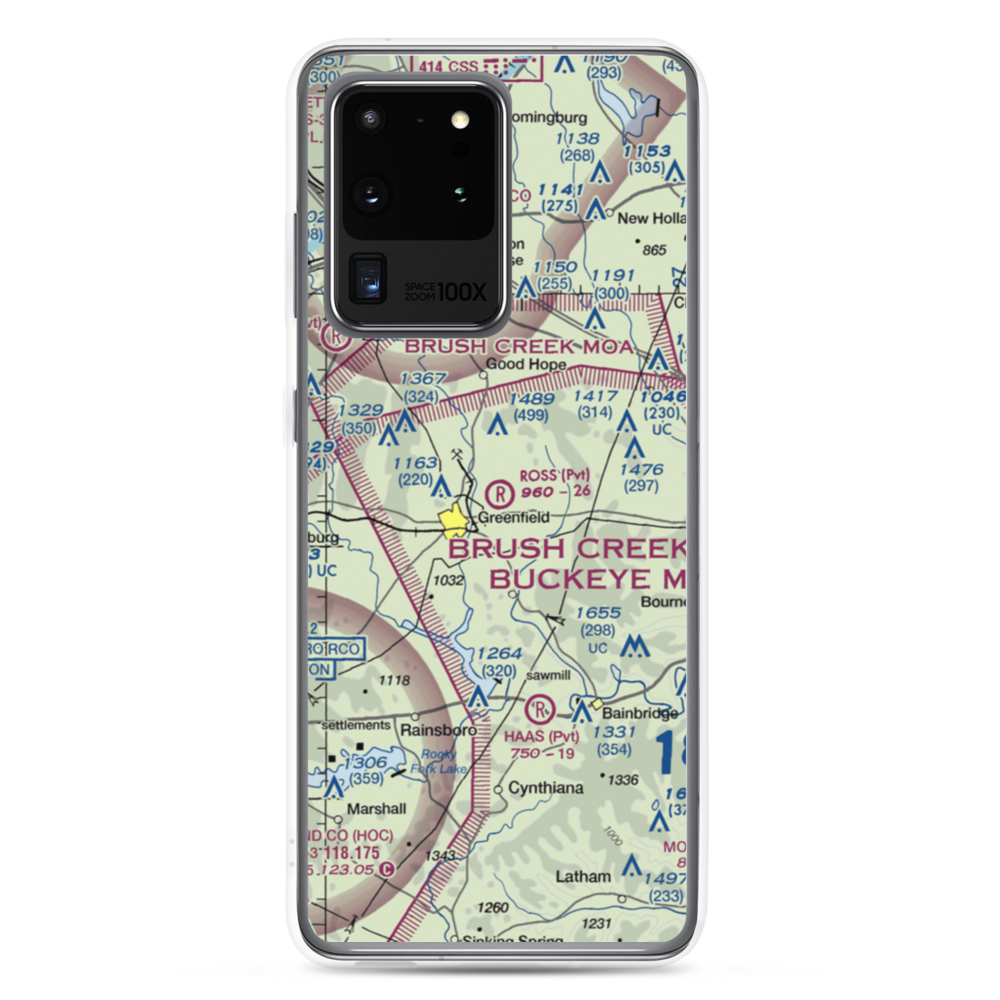 Ross Field (OI25) VFR Sectional Samsung Case Samsung Galaxy S20 Ultra model shown