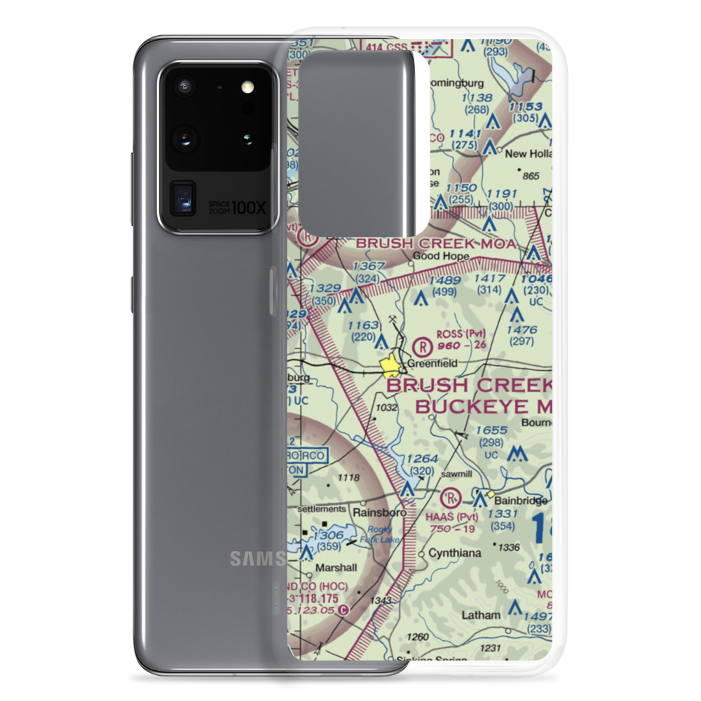 Ross Field (OI25) VFR Sectional Samsung Case Samsung Galaxy S20 Ultra model shown