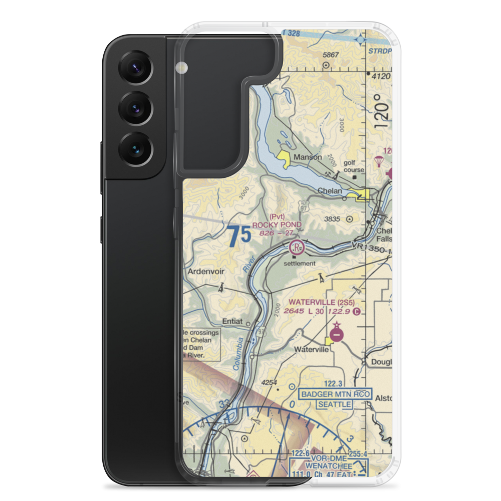 Ross Private Strip (5WA5) VFR Sectional Samsung Case Samsung Galaxy S22 Plus model shown