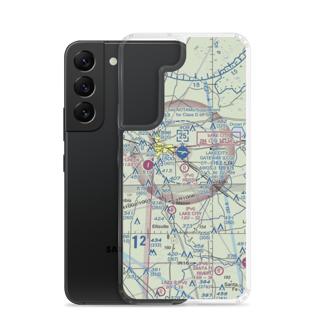 Rossi Field (FL50) VFR Sectional Samsung Case Samsung Galaxy S22 model shown