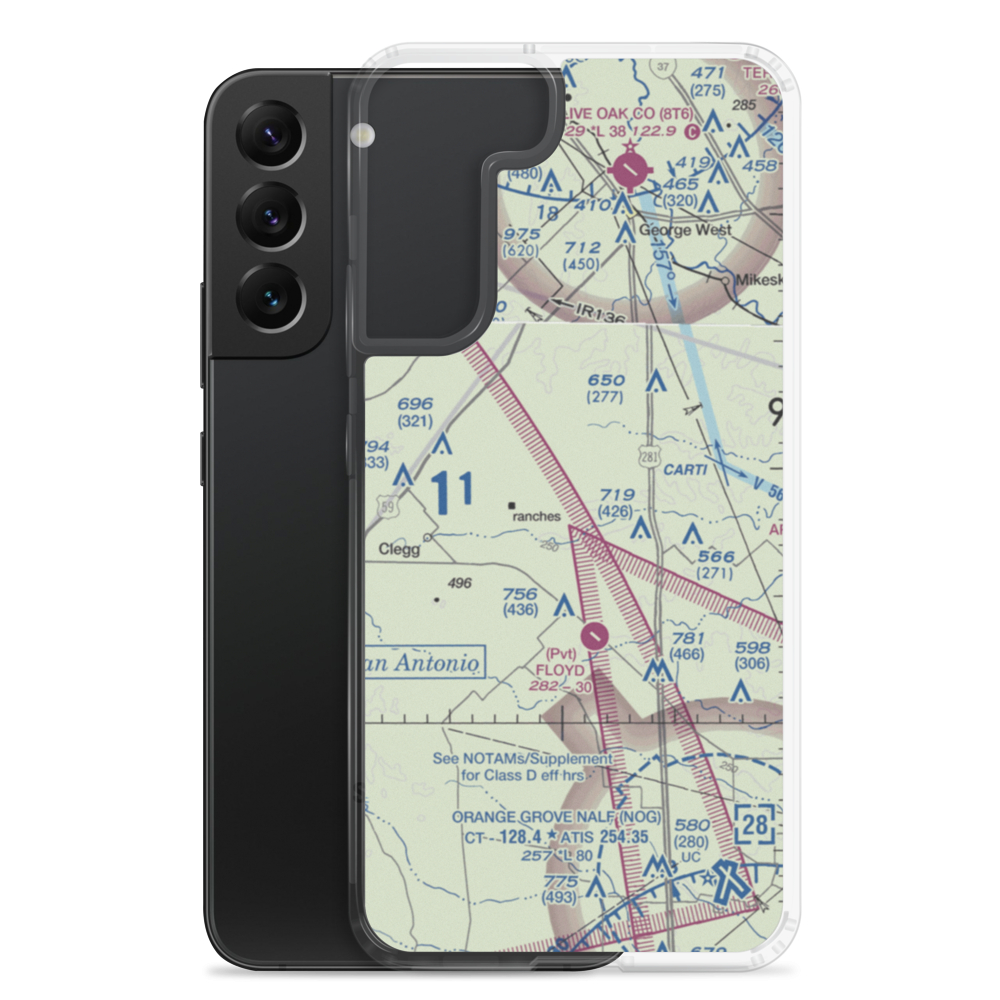 Rossler Ranch Airport (59TS) VFR Sectional Samsung Case Samsung Galaxy S22 Plus model shown