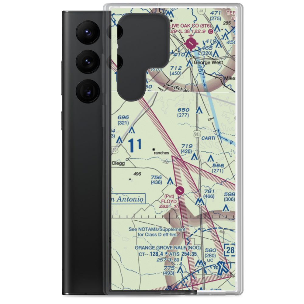 Rossler Ranch Airport (59TS) VFR Sectional Samsung Case Samsung Galaxy S22 Ultra model shown