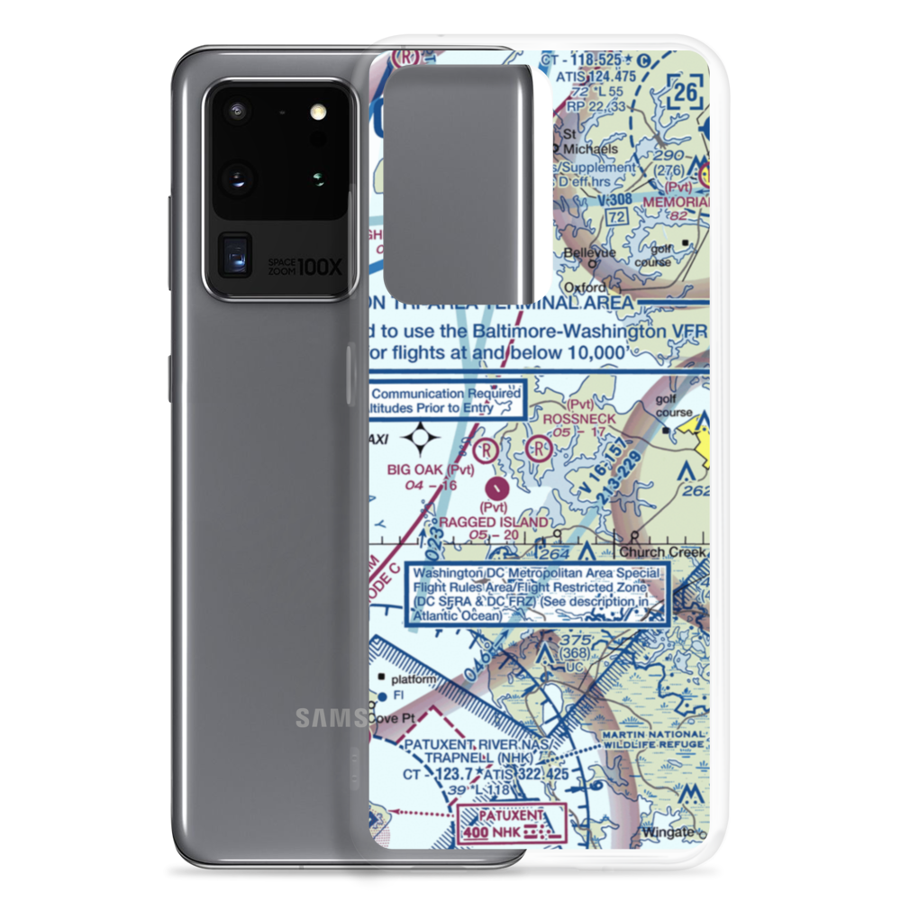 Rossneck Airport (MD04) VFR Sectional Samsung Case Samsung Galaxy S20 Ultra model shown