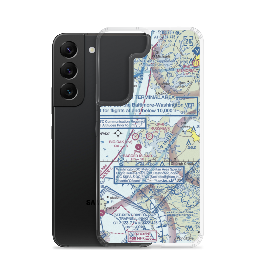 Rossneck Airport (MD04) VFR Sectional Samsung Case Samsung Galaxy S22 model shown