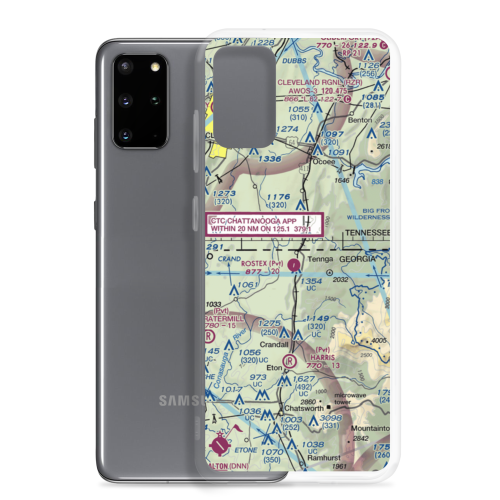 Rostex Airport (55GE) VFR Sectional Samsung Case Samsung Galaxy S20 Plus model shown