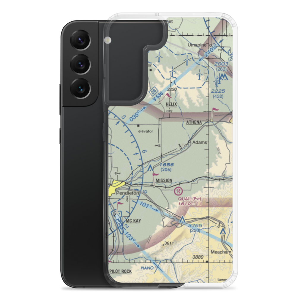 Rothrock Field (OG04) VFR Sectional Samsung Case Samsung Galaxy S22 Plus model shown