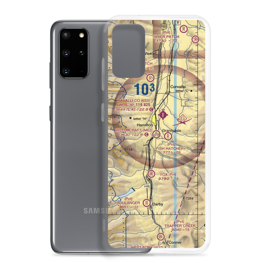 Rotorcraft Heliport (M62) VFR Sectional Samsung Case Samsung Galaxy S20 Plus model shown