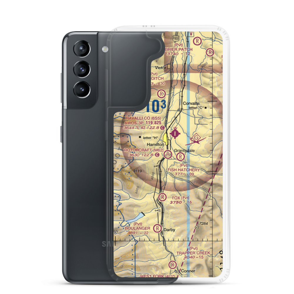 Rotorcraft Heliport (M62) VFR Sectional Samsung Case Samsung Galaxy S21 model shown