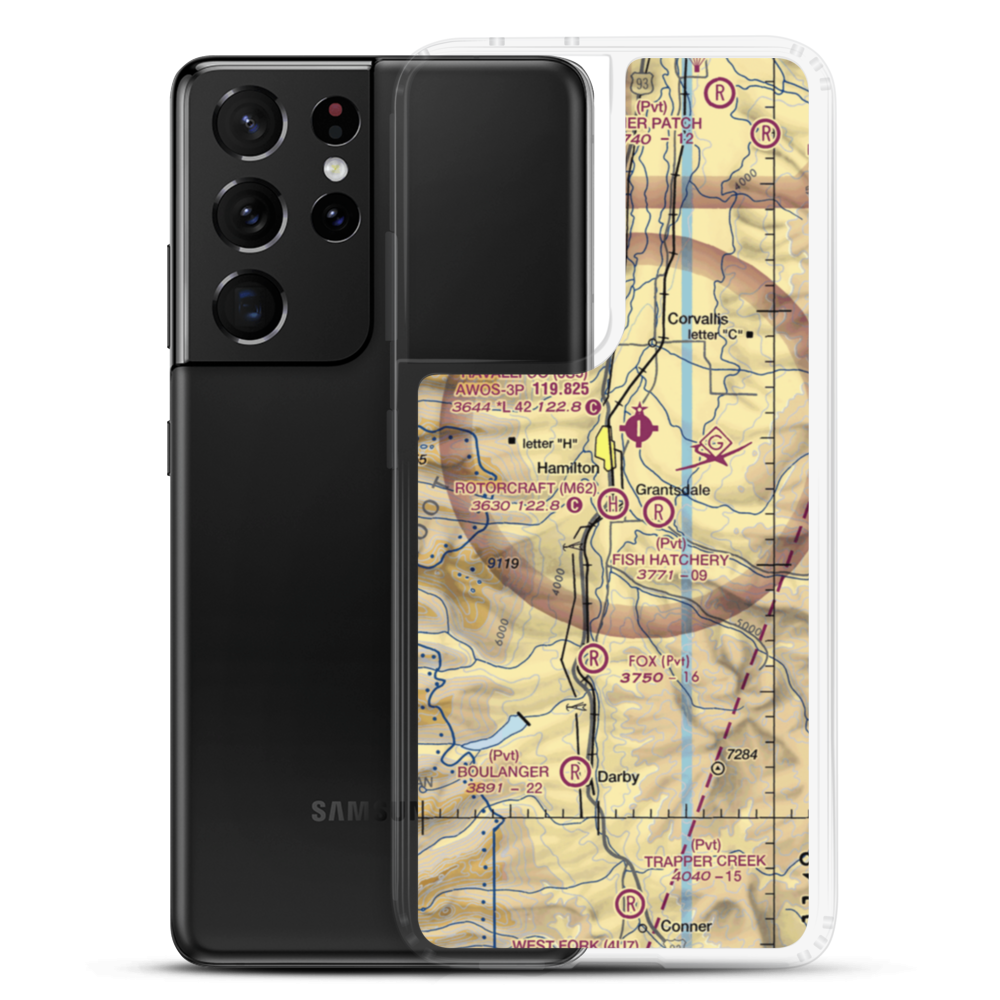 Rotorcraft Heliport (M62) VFR Sectional Samsung Case Samsung Galaxy S21 Ultra model shown