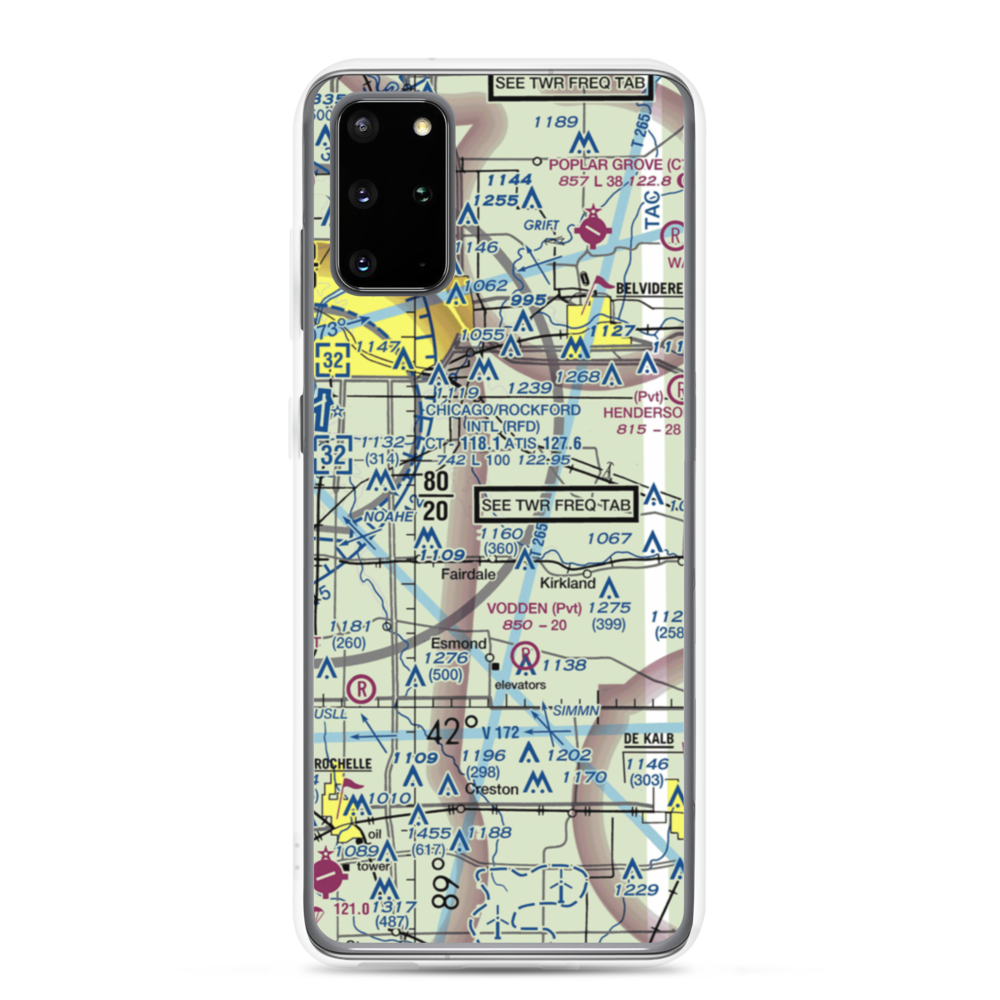 Rotstein Airport (IS59) VFR Sectional Samsung Case Samsung Galaxy S20 Plus model shown
