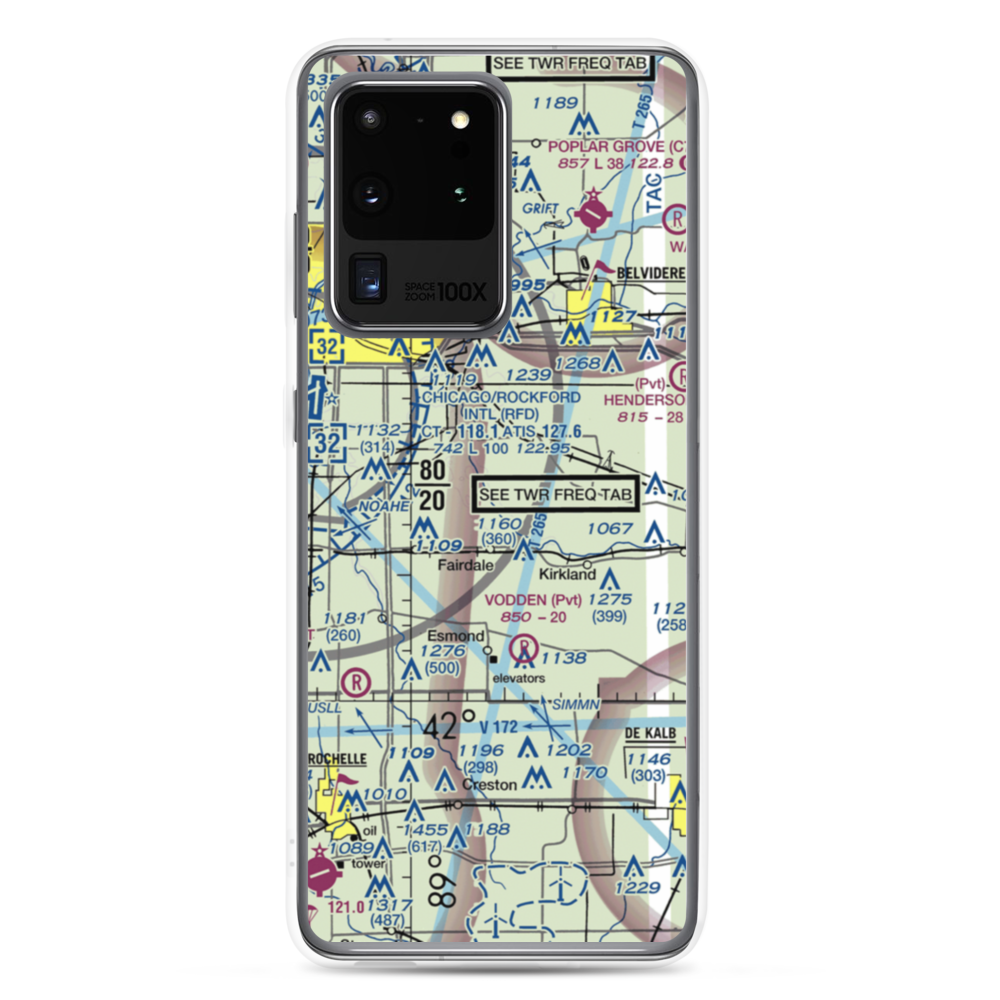 Rotstein Airport (IS59) VFR Sectional Samsung Case Samsung Galaxy S20 Ultra model shown