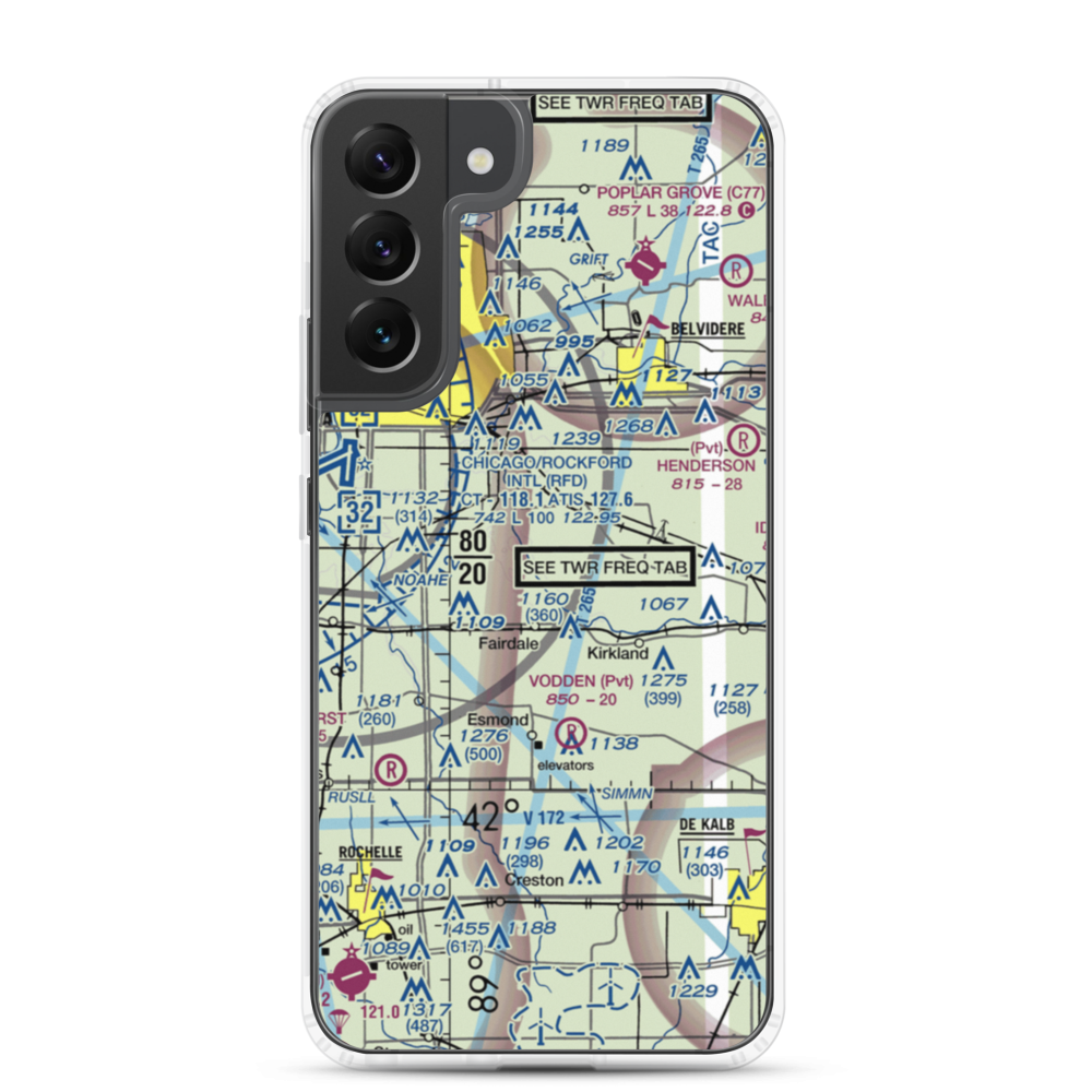 Rotstein Airport (IS59) VFR Sectional Samsung Case Samsung Galaxy S22 Plus model shown