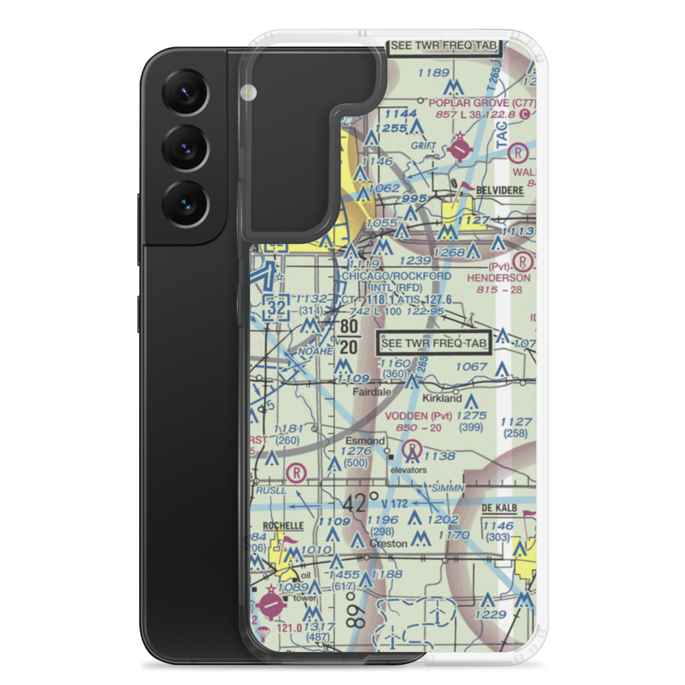 Rotstein Airport (IS59) VFR Sectional Samsung Case Samsung Galaxy S22 Plus model shown