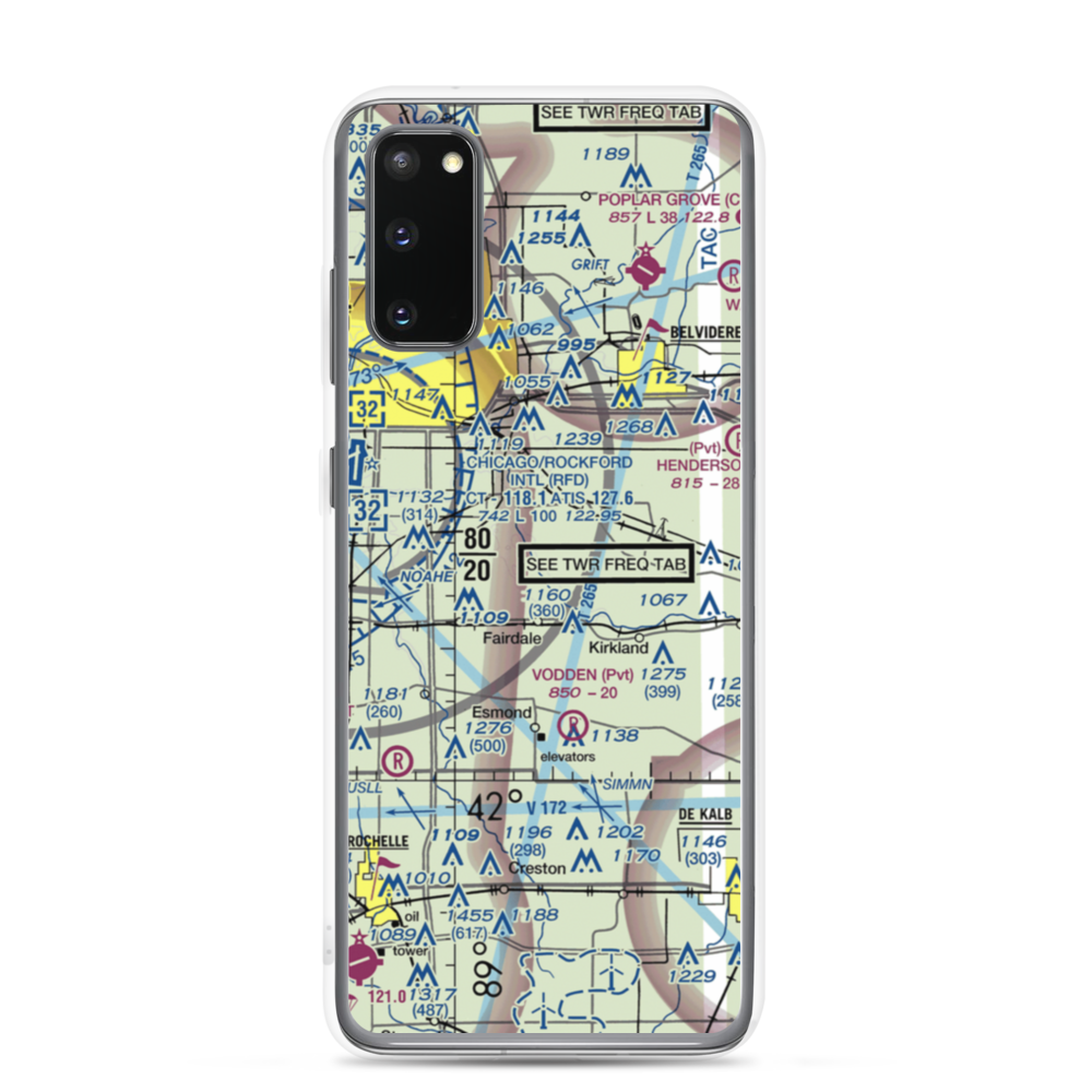 Rotstein Airport (IS59) VFR Sectional Samsung Case Samsung Galaxy S20 model shown