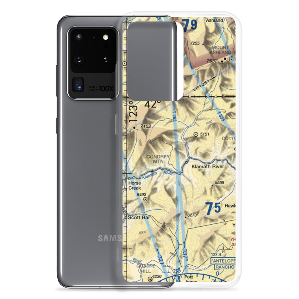 Round Mountain Ranch Airport (CA09) VFR Sectional Samsung Case Samsung Galaxy S20 Ultra model shown