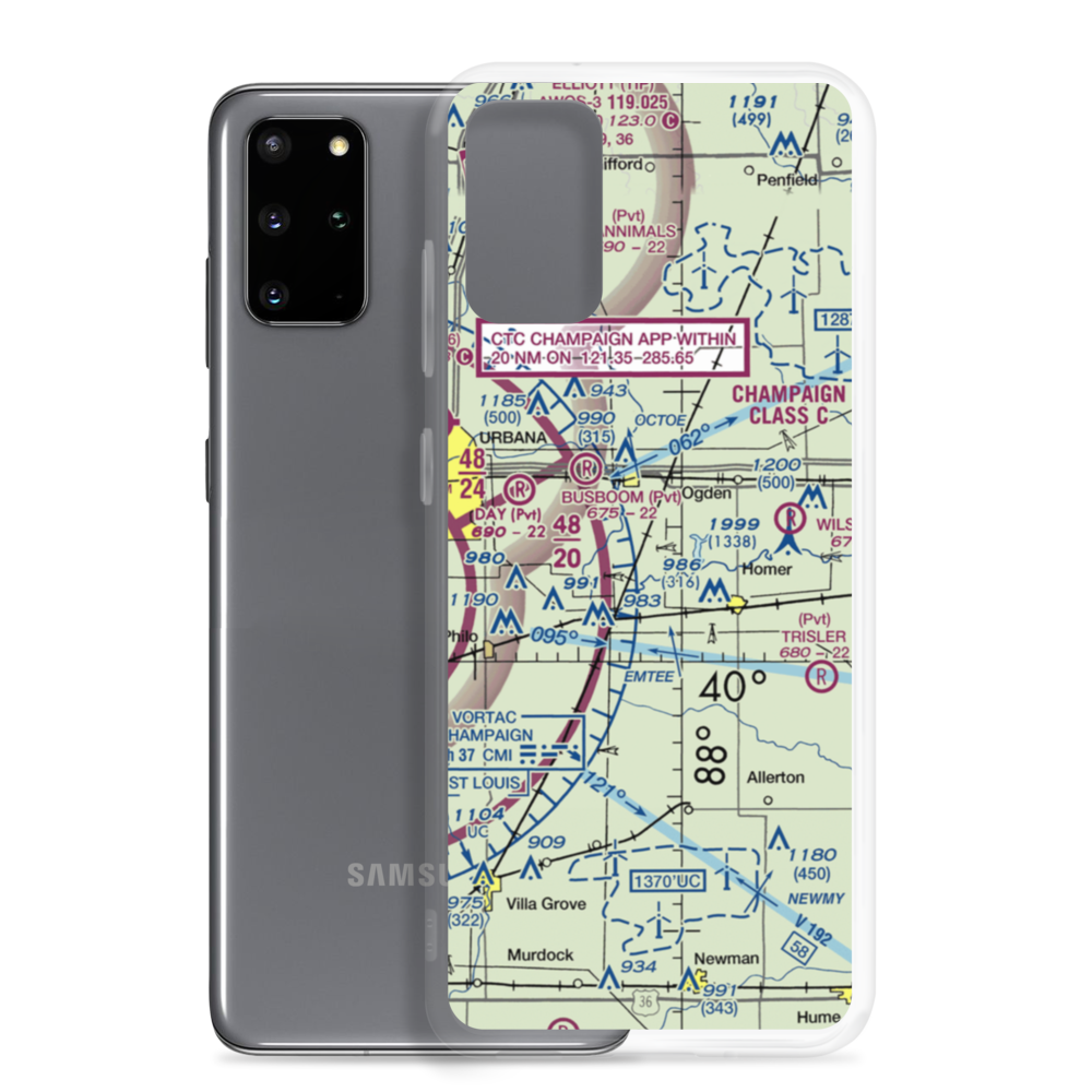 Routh Airport (9IL2) VFR Sectional Samsung Case Samsung Galaxy S20 Plus model shown