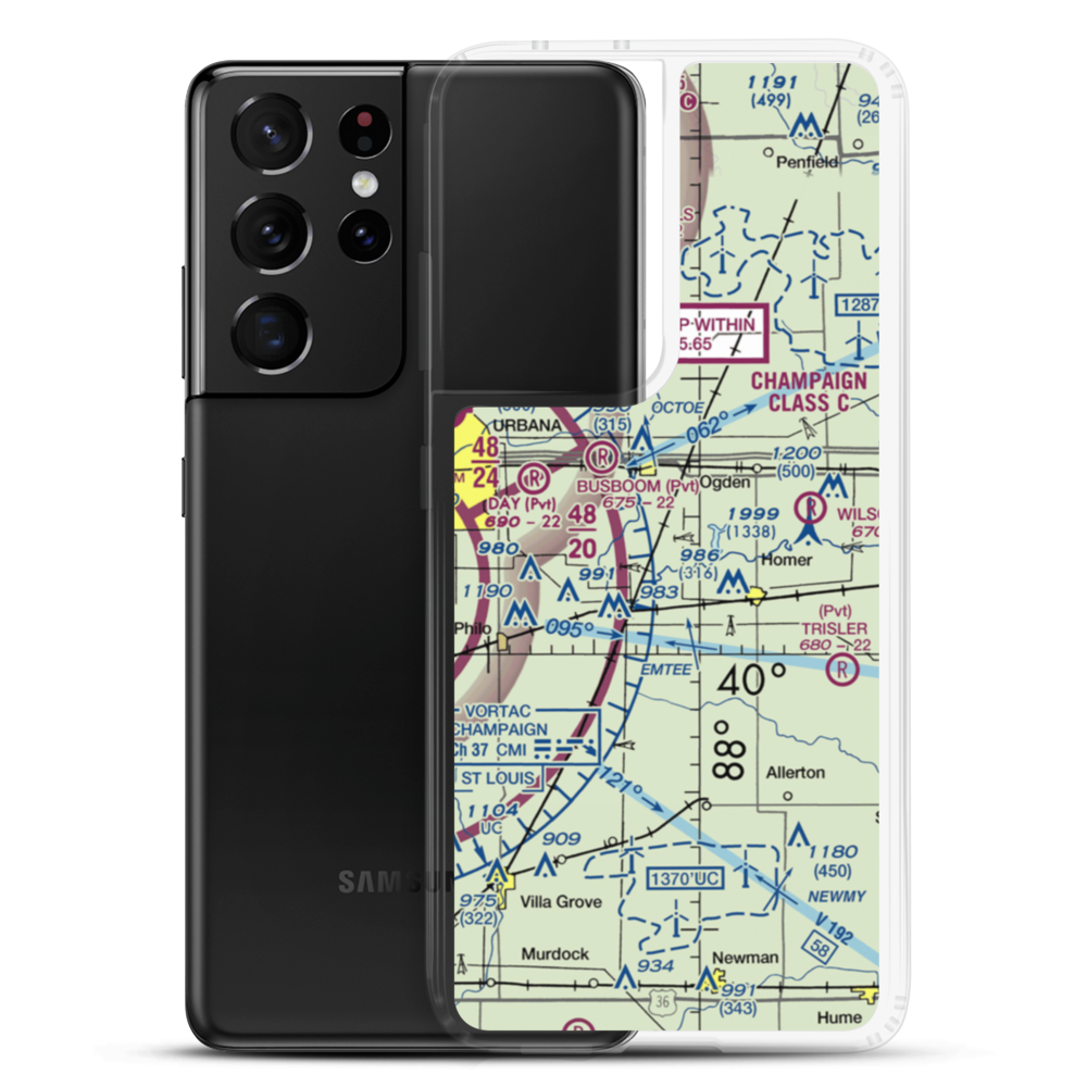 Routh Airport (9IL2) VFR Sectional Samsung Case Samsung Galaxy S21 Ultra model shown