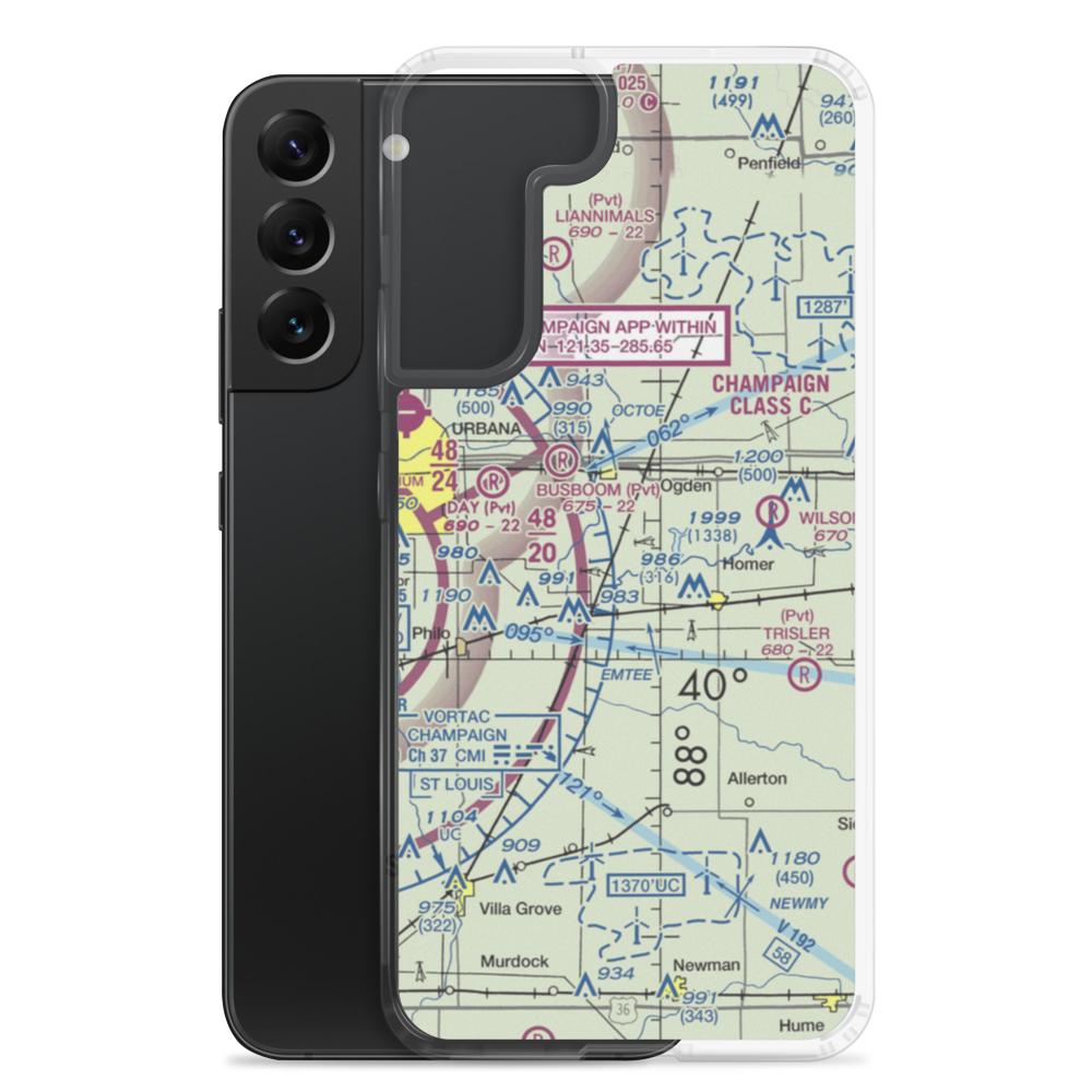 Routh Airport (9IL2) VFR Sectional Samsung Case Samsung Galaxy S22 Plus model shown