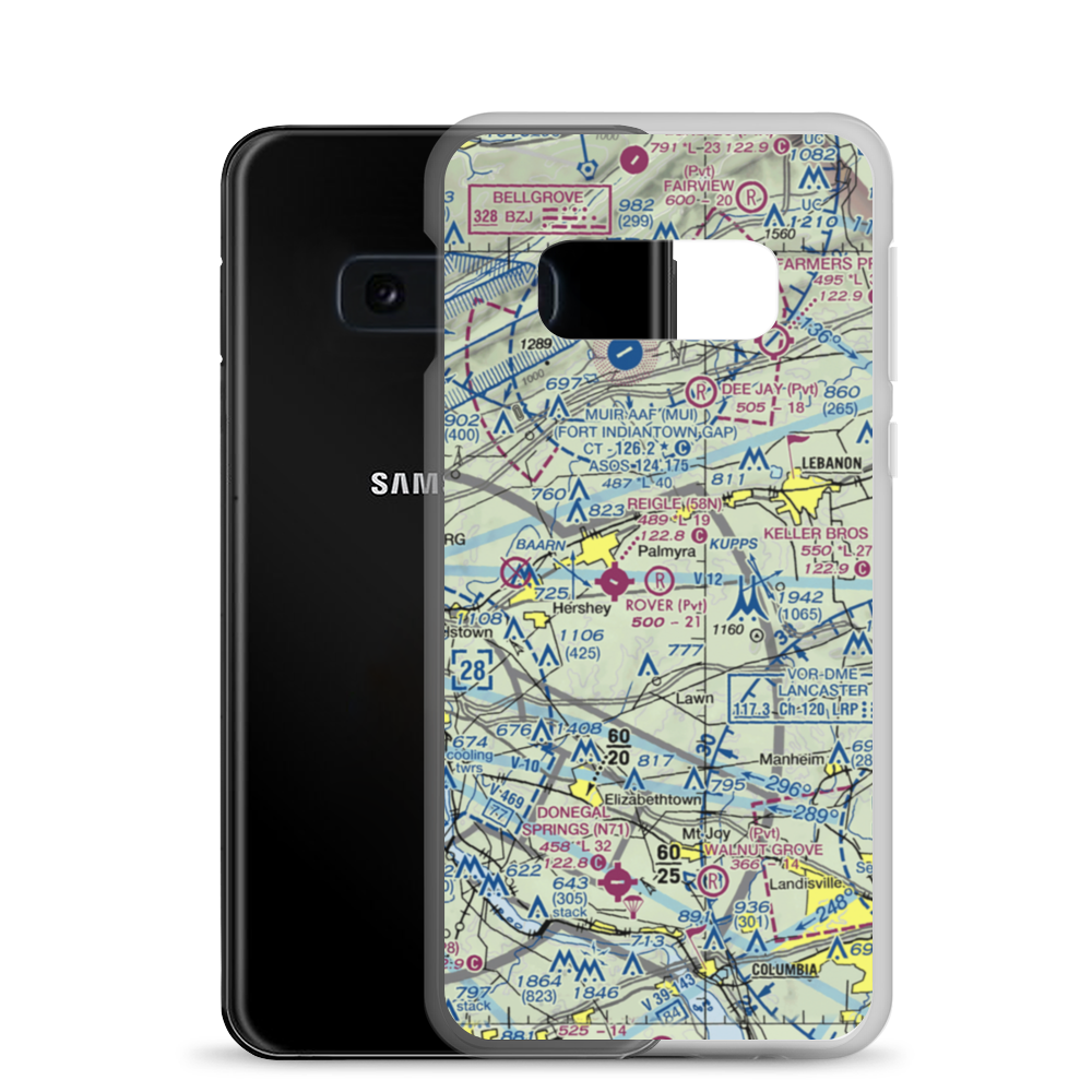 Rover Airport (PA31) VFR Sectional Samsung Case Samsung Galaxy S10e model shown