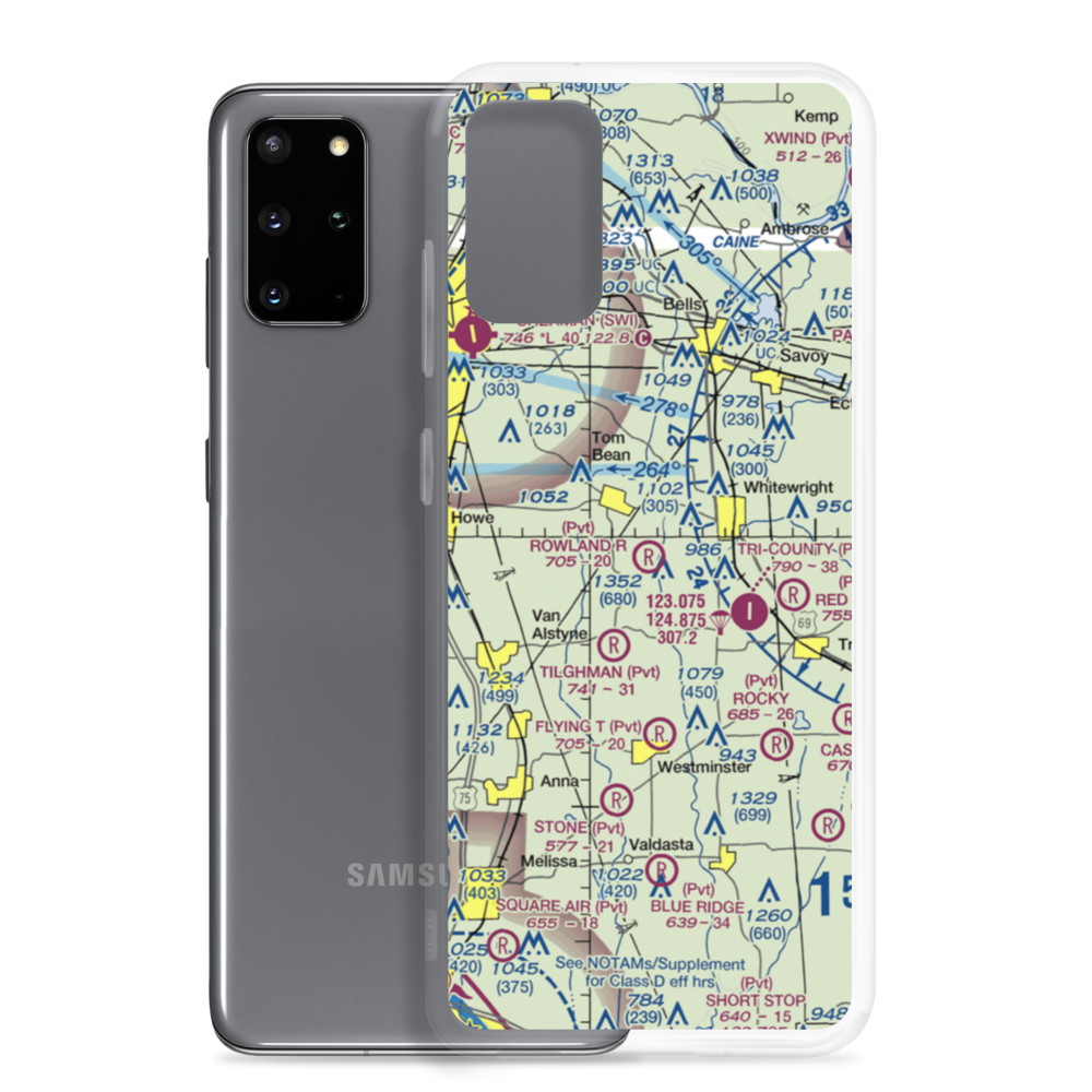 Rowland R Airfield (23TA) VFR Sectional Samsung Case Samsung Galaxy S20 Plus model shown