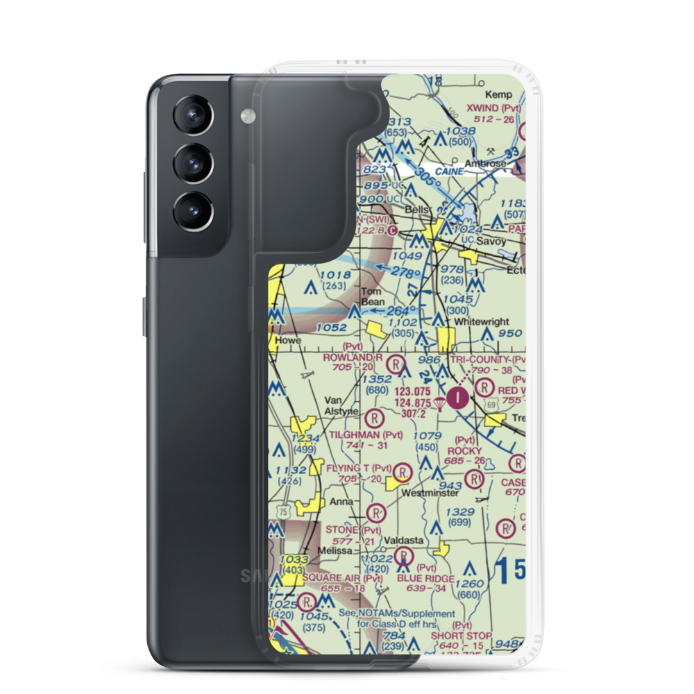Rowland R Airfield (23TA) VFR Sectional Samsung Case Samsung Galaxy S21 model shown