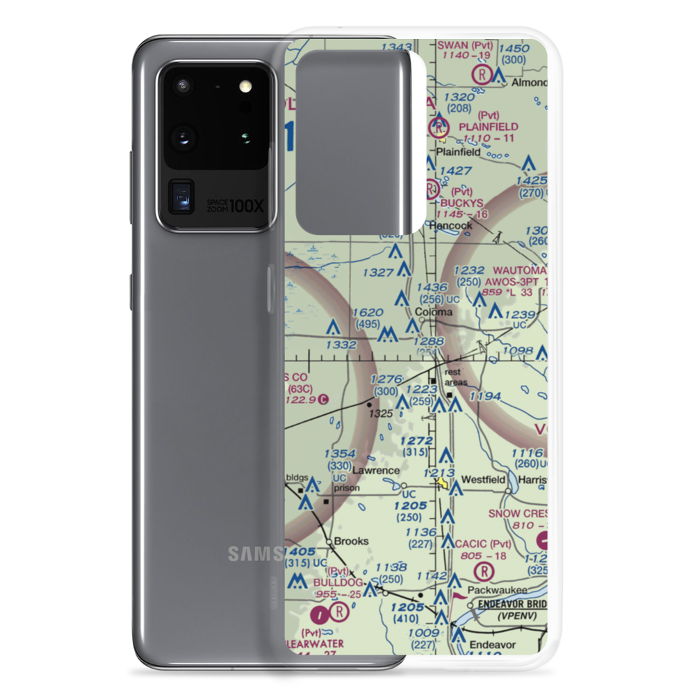 Rox Airport (WS09) VFR Sectional Samsung Case Samsung Galaxy S20 Ultra model shown
