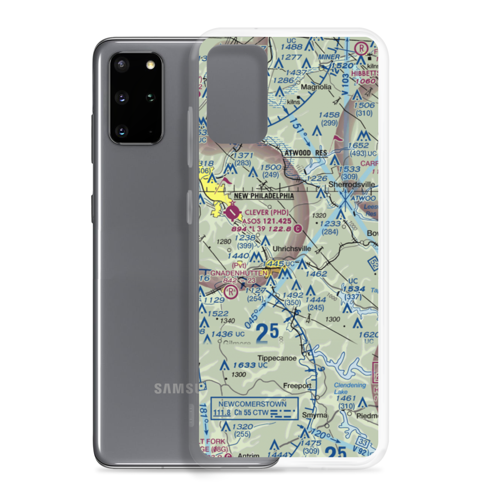 Roxford Airport (OA14) VFR Sectional Samsung Case Samsung Galaxy S20 Plus model shown