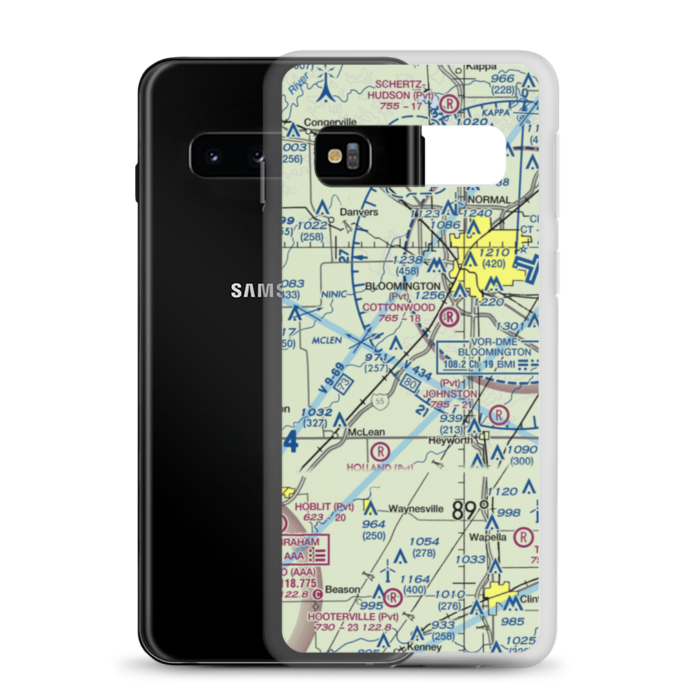 Roy Burden Restricted Landing Area (2LL3) VFR Sectional Samsung Case Samsung Galaxy S10 model shown