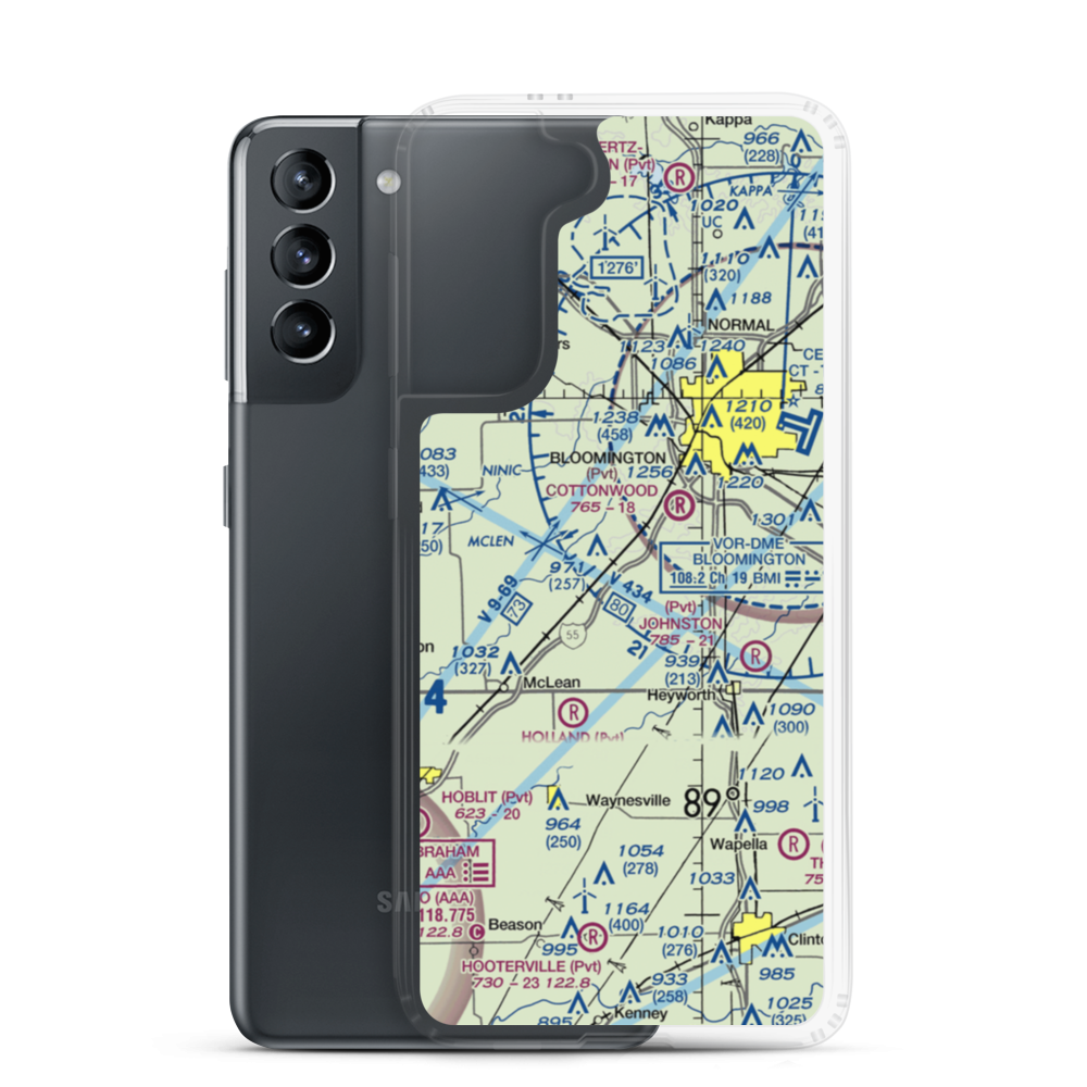 Roy Burden Restricted Landing Area (2LL3) VFR Sectional Samsung Case Samsung Galaxy S21 model shown