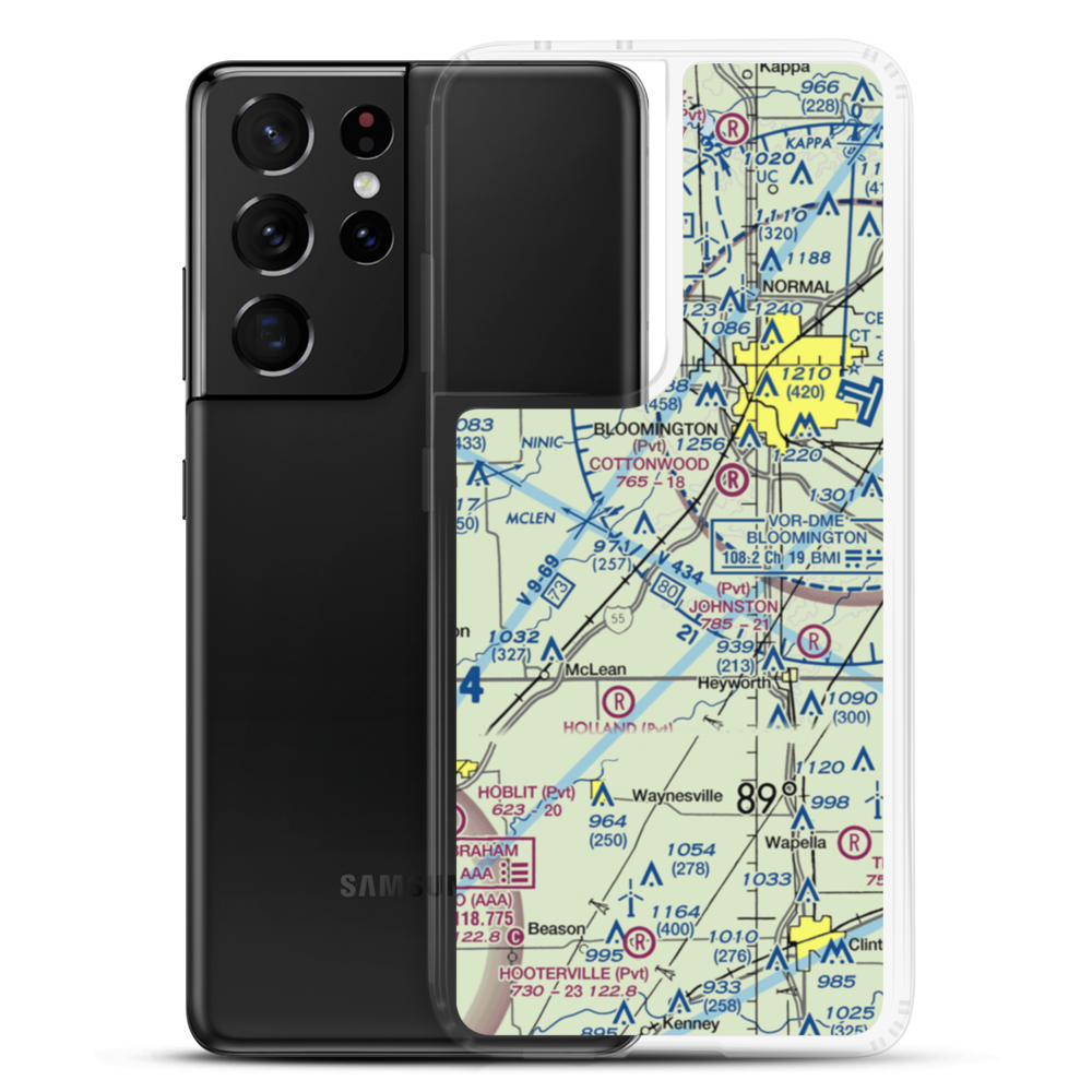 Roy Burden Restricted Landing Area (2LL3) VFR Sectional Samsung Case Samsung Galaxy S21 Ultra model shown