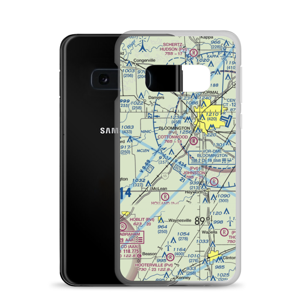 Roy Burden Restricted Landing Area (2LL3) VFR Sectional Samsung Case Samsung Galaxy S10e model shown