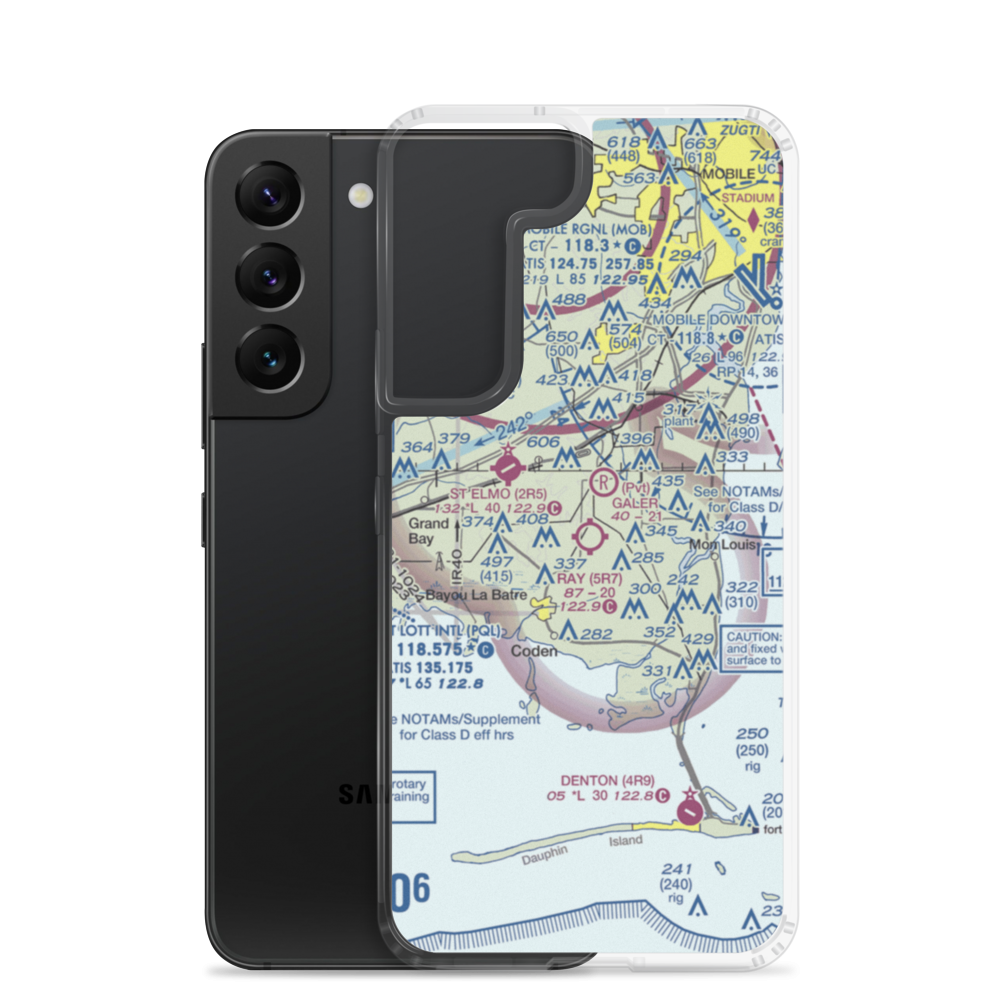 Roy E. Ray Airport (5R7) VFR Sectional Samsung Case Samsung Galaxy S22 model shown