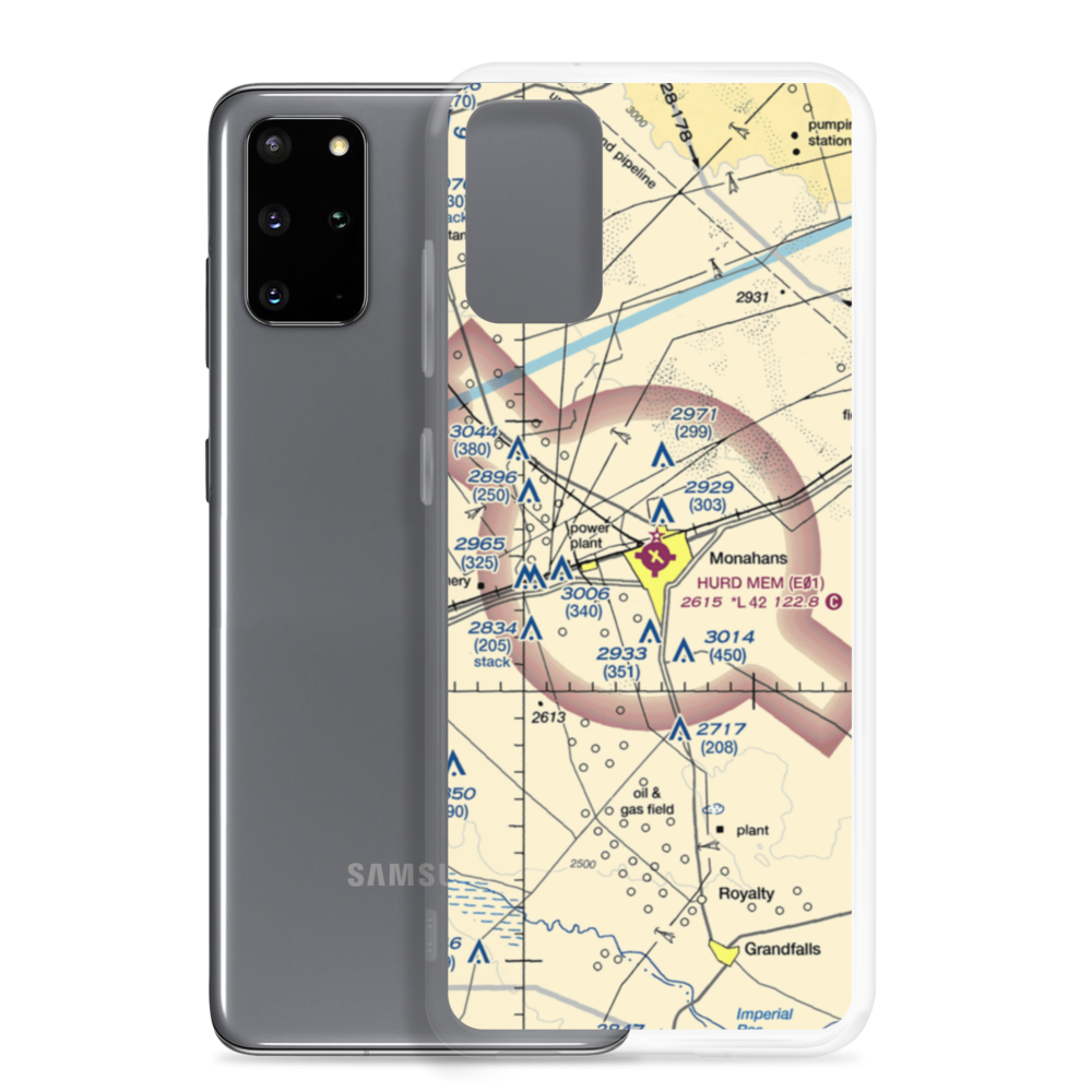 Roy Hurd Memorial Airport (E01) VFR Sectional Samsung Case Samsung Galaxy S20 Plus model shown