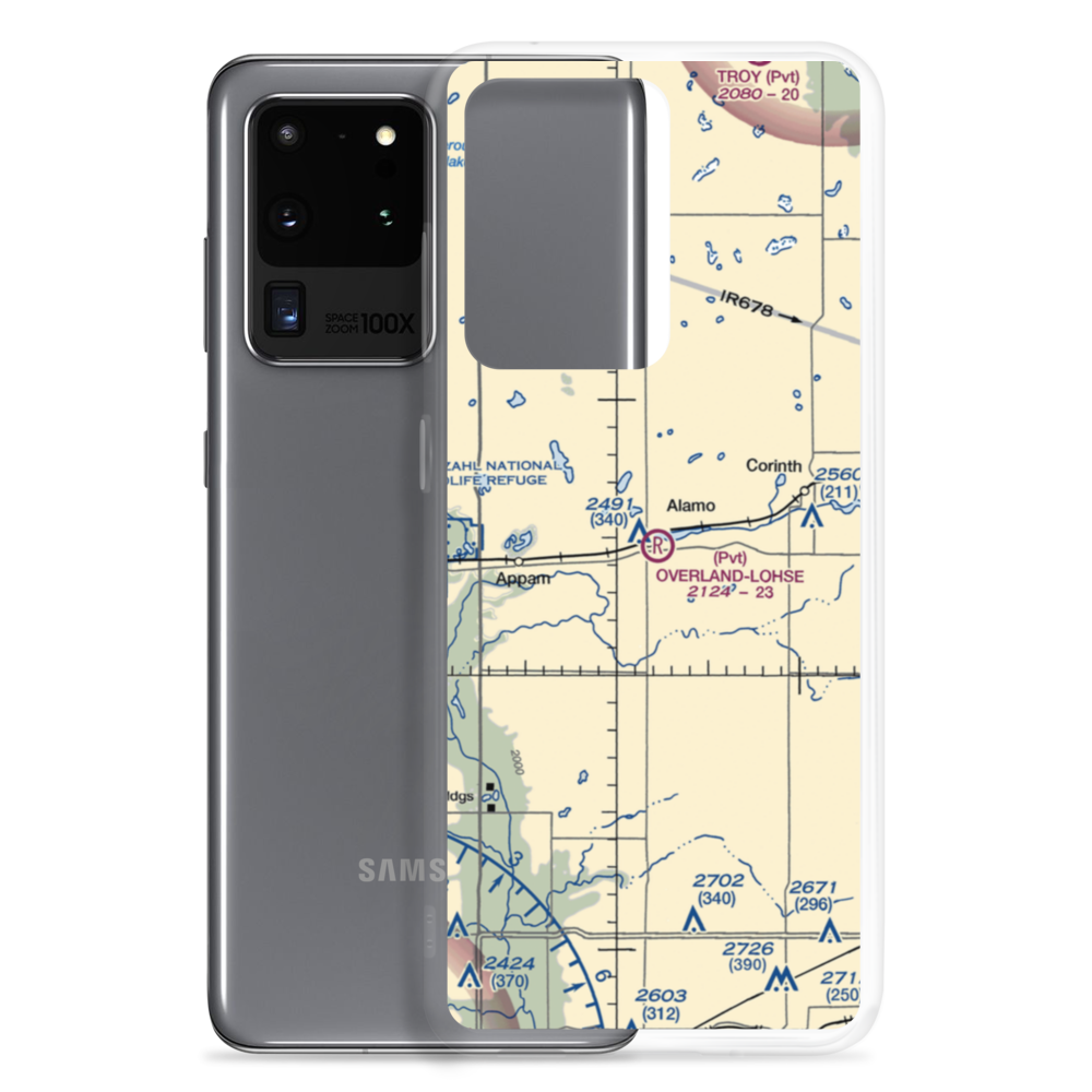 Roy Lohse Airport (NA92) VFR Sectional Samsung Case Samsung Galaxy S20 Ultra model shown