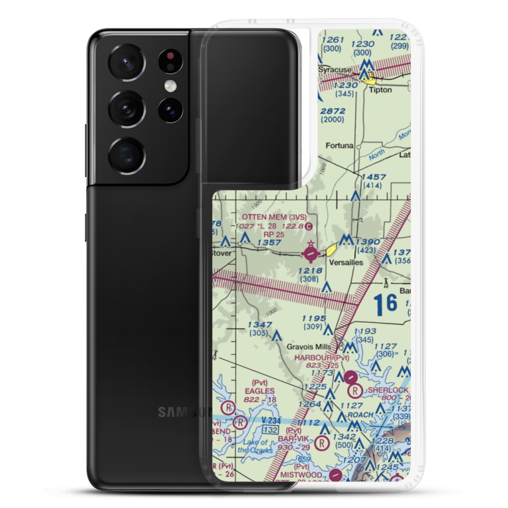 Roy Otten Memorial Airfield (3VS) VFR Sectional Samsung Case Samsung Galaxy S21 Ultra model shown