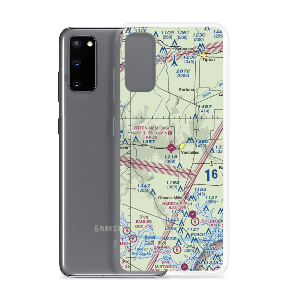 Roy Otten Memorial Airfield (3VS) VFR Sectional Samsung Case Samsung Galaxy S20 model shown
