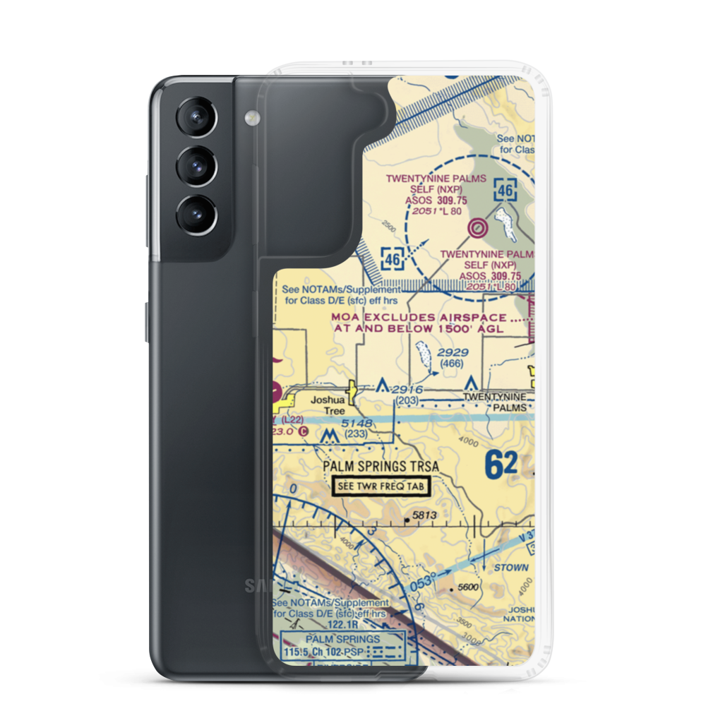 Roy Williams Airport (L80) VFR Sectional Samsung Case Samsung Galaxy S21 model shown