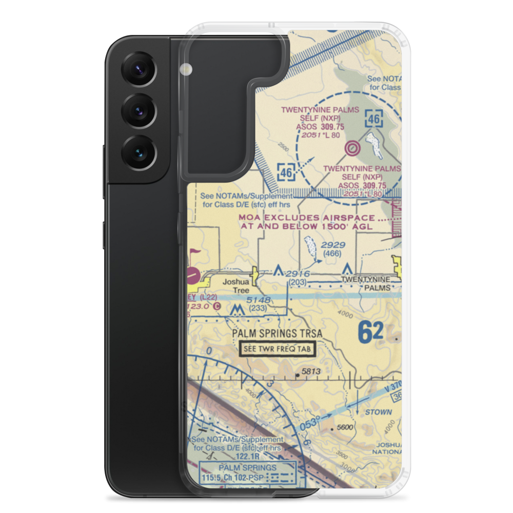 Roy Williams Airport (L80) VFR Sectional Samsung Case Samsung Galaxy S22 Plus model shown