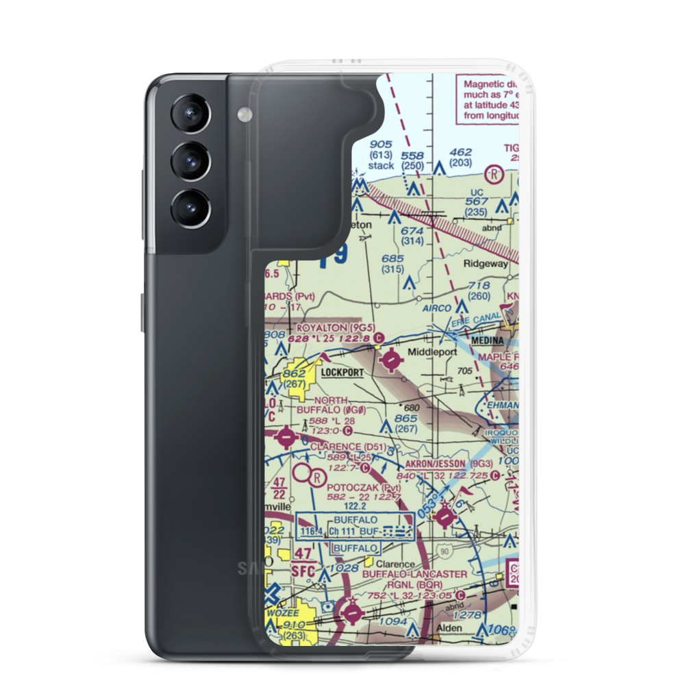 Royalton Airport (9G5) VFR Sectional Samsung Case Samsung Galaxy S21 model shown