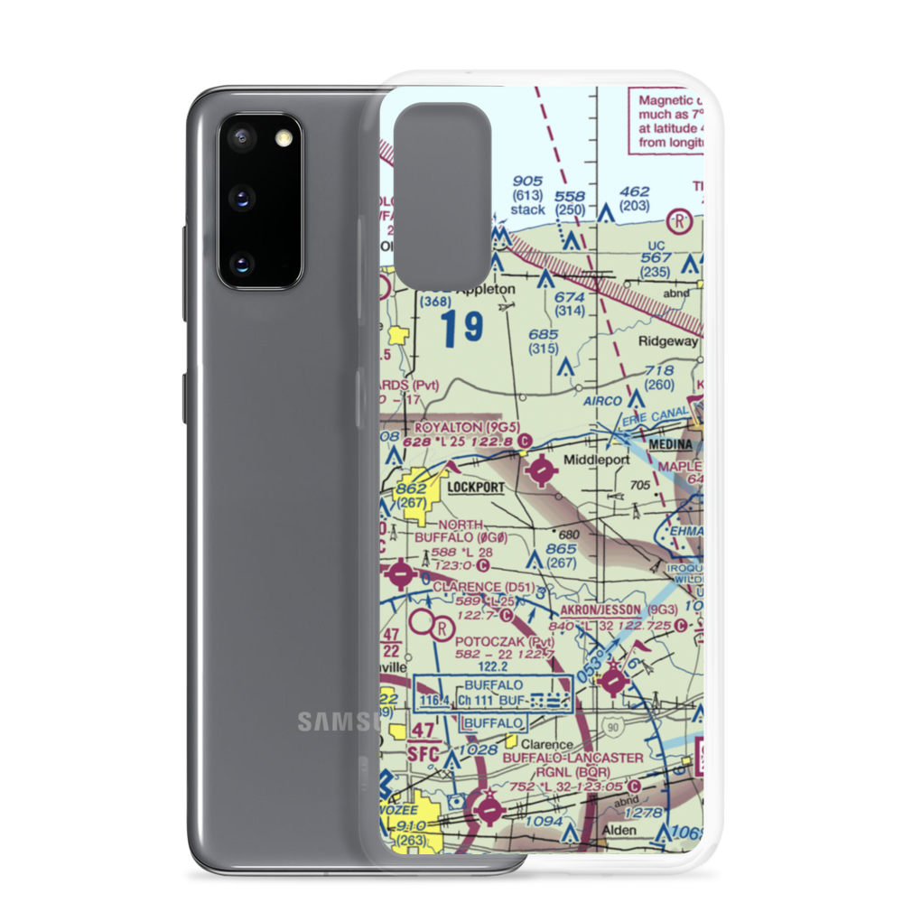Royalton Airport (9G5) VFR Sectional Samsung Case Samsung Galaxy S20 model shown