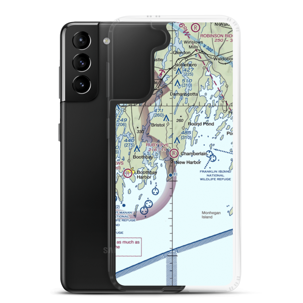 Ruby Airport (18ME) VFR Sectional Samsung Case Samsung Galaxy S21 Plus model shown