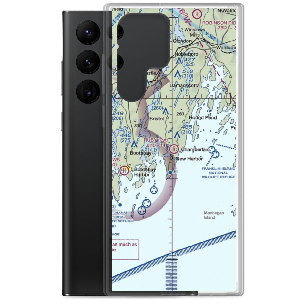 Ruby Airport (18ME) VFR Sectional Samsung Case Samsung Galaxy S22 Ultra model shown
