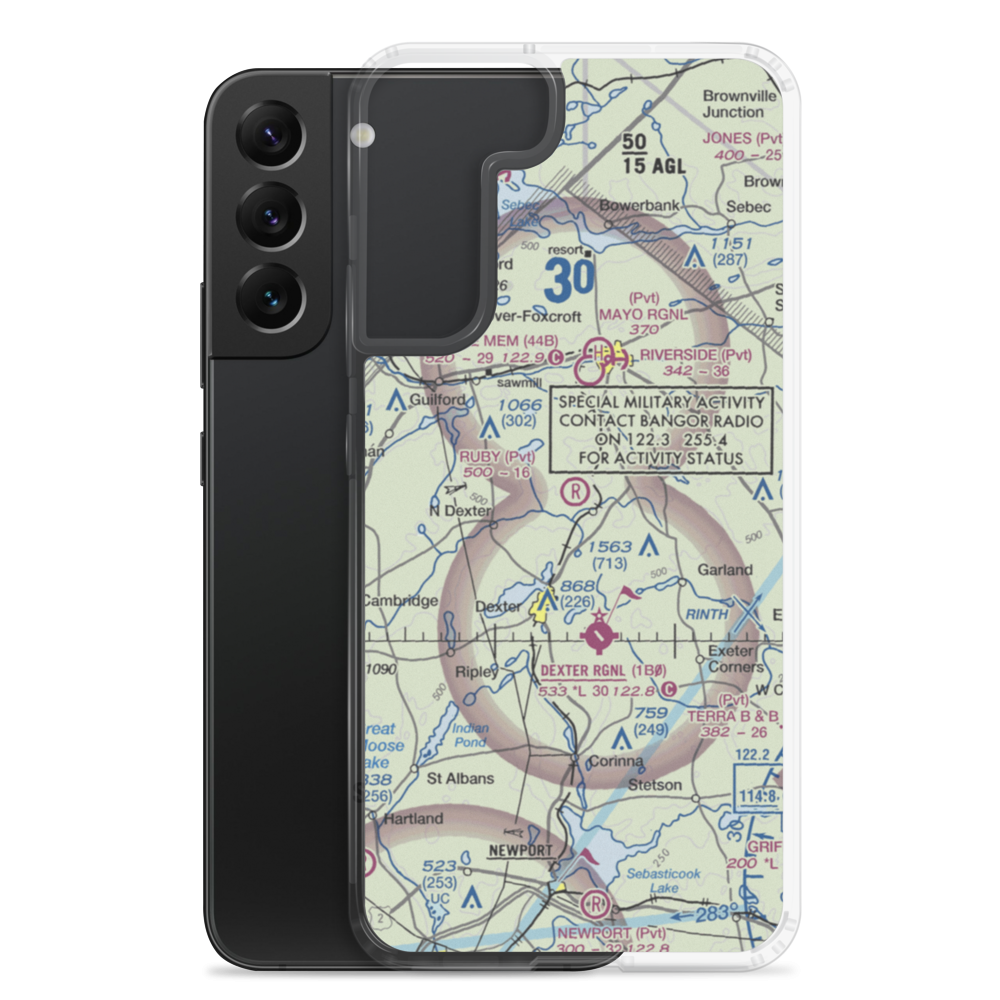 Ruby Field (ME32) VFR Sectional Samsung Case Samsung Galaxy S22 Plus model shown