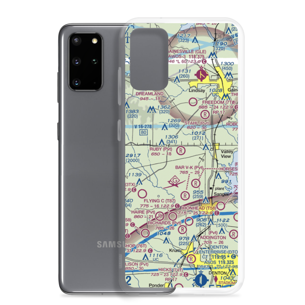 Ruby Field (TX39) VFR Sectional Samsung Case Samsung Galaxy S20 Plus model shown
