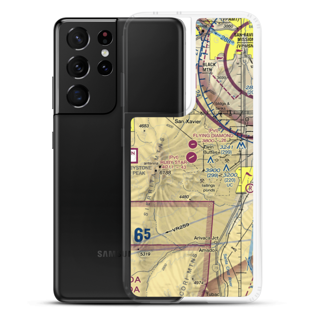 Ruby Star Airpark (14AZ) VFR Sectional Samsung Case Samsung Galaxy S21 Ultra model shown