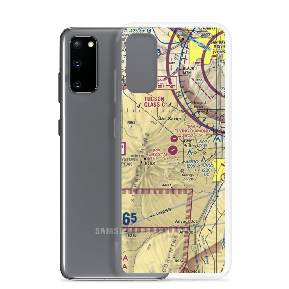 Ruby Star Airpark (14AZ) VFR Sectional Samsung Case Samsung Galaxy S20 model shown