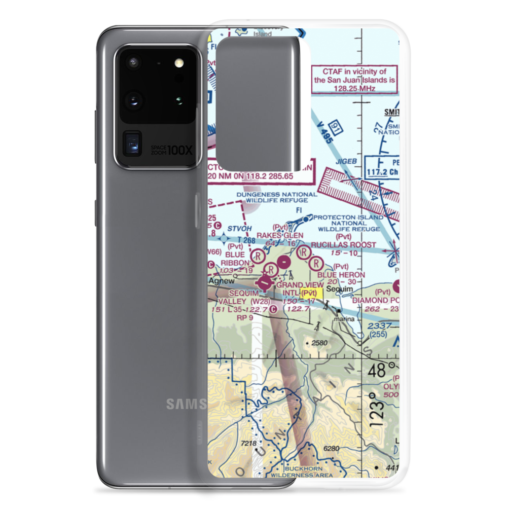 Rucilla's Roost Airport (0WN0) VFR Sectional Samsung Case Samsung Galaxy S20 Ultra model shown