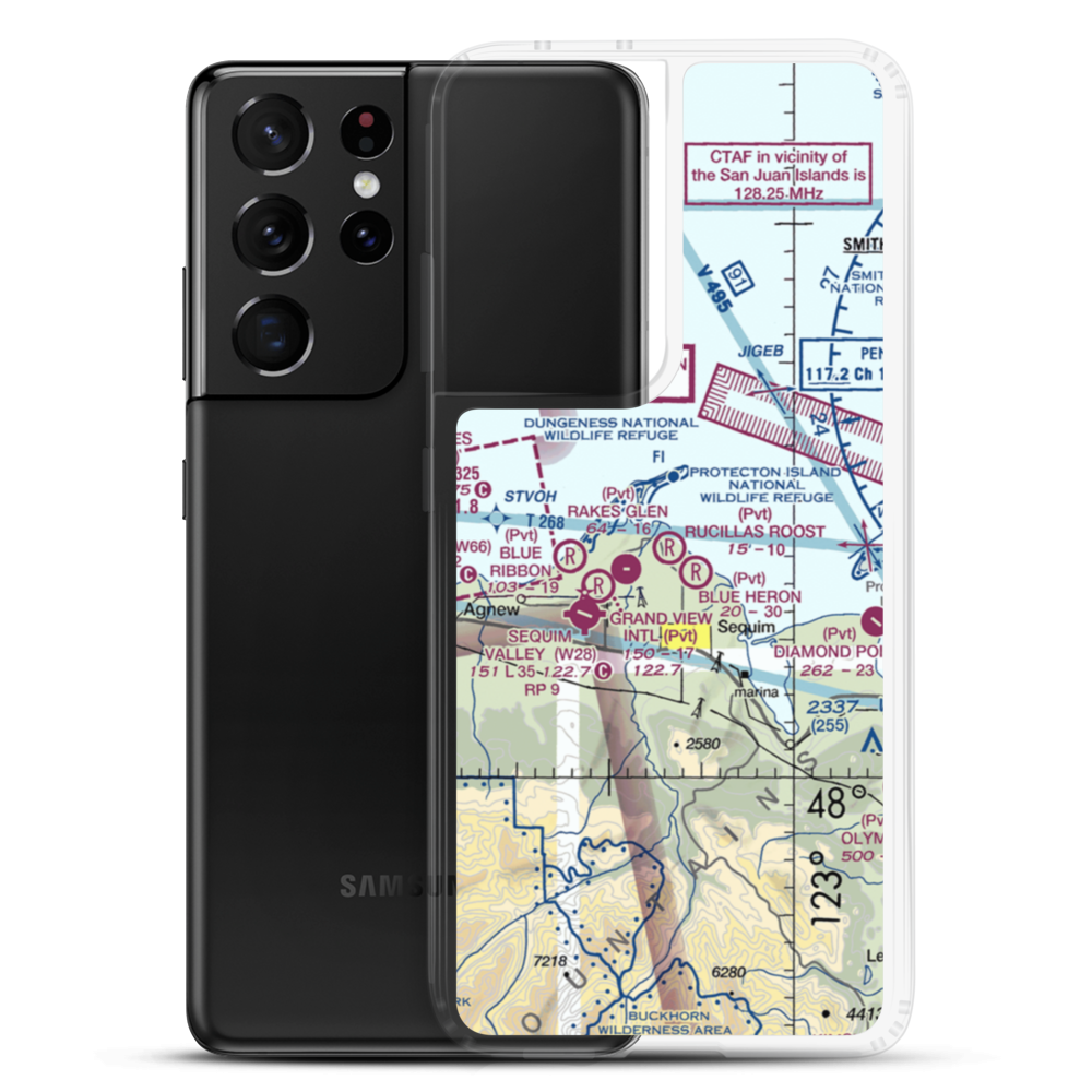 Rucilla's Roost Airport (0WN0) VFR Sectional Samsung Case Samsung Galaxy S21 Ultra model shown