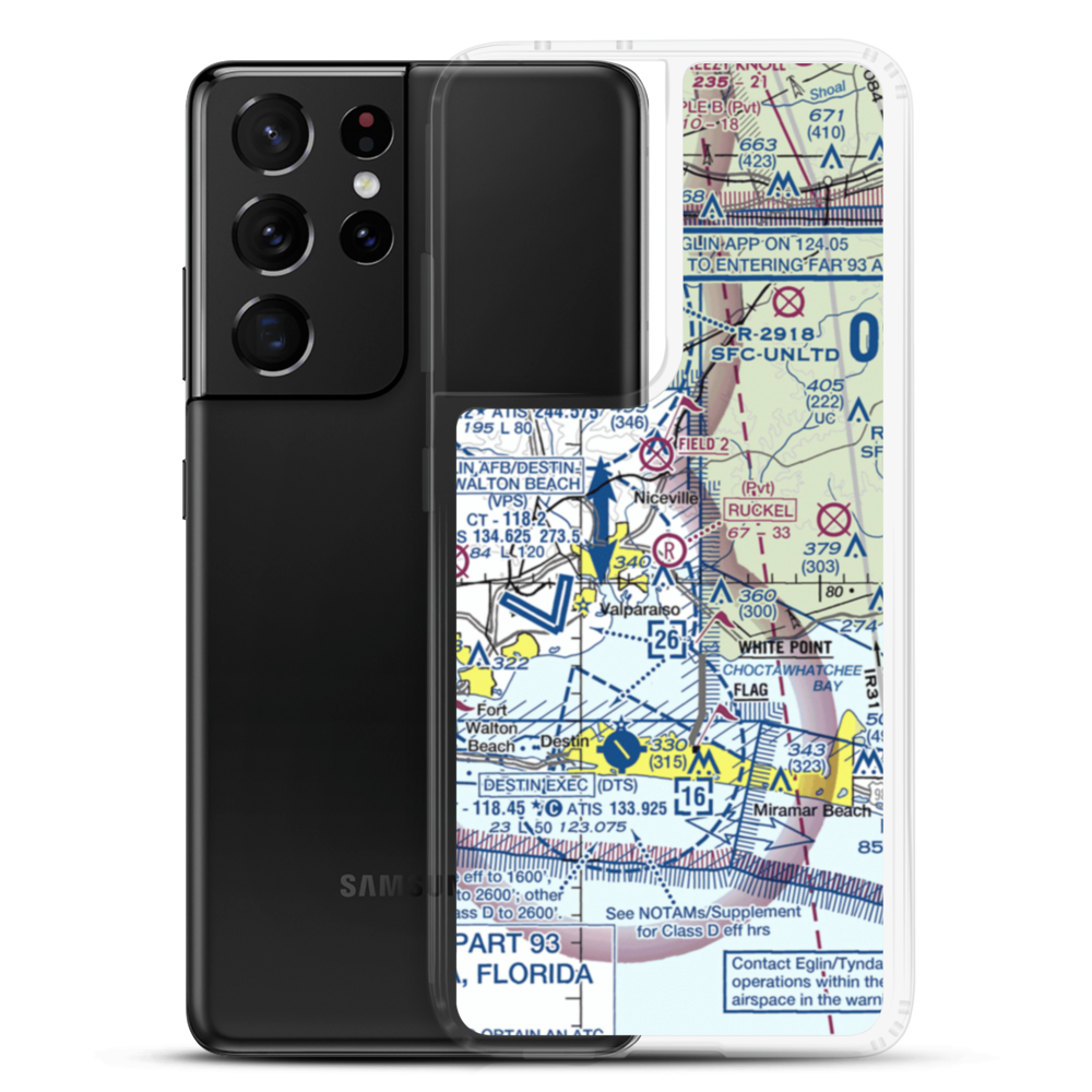 Ruckel Airport (FL17) VFR Sectional Samsung Case Samsung Galaxy S21 Ultra model shown