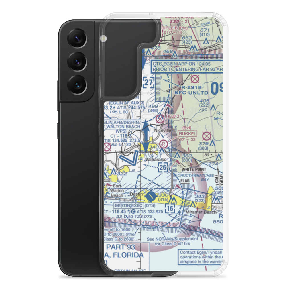 Ruckel Airport (FL17) VFR Sectional Samsung Case Samsung Galaxy S22 Plus model shown